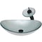 Novatto Silver Foiled Glass Slipper Vessel Sink Set, Matte Black NSFC-70328031001MB - alternate 3